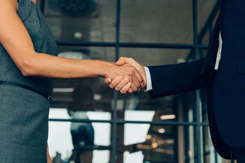 Atlanta lawyers, shaking hands