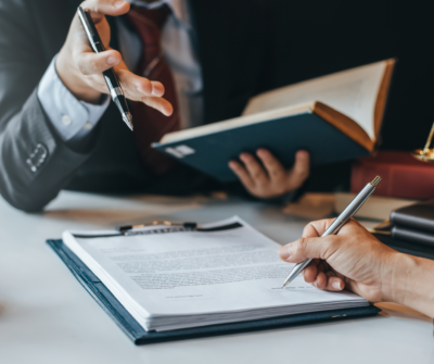 signing a contract