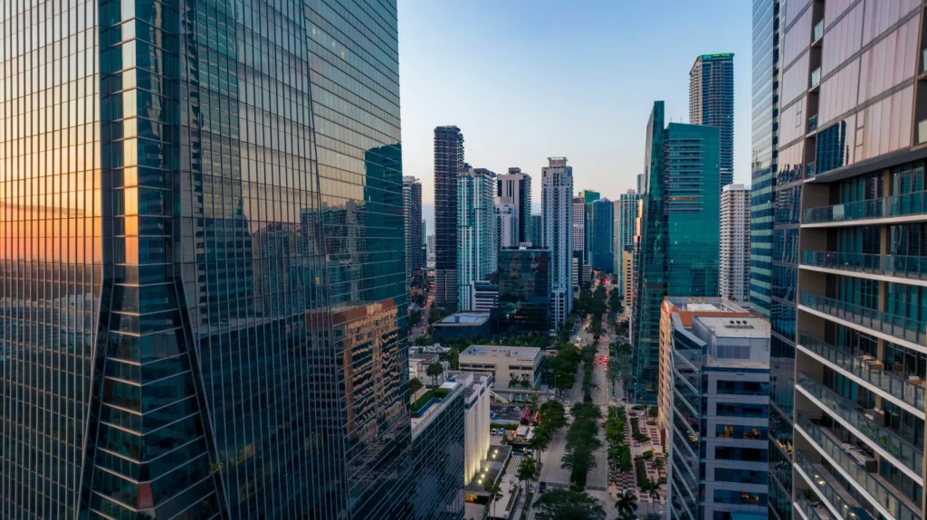 view from miami skyscraper
